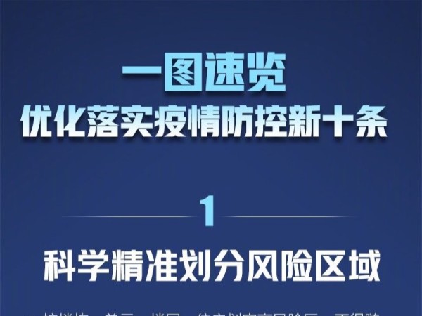 一图速览！优化落实疫情防控新10条